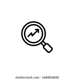 Search Sales Analytic Icon, Logo, Vector