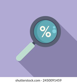 Search sales online icon flat vector. Online store market. Customer cash credit