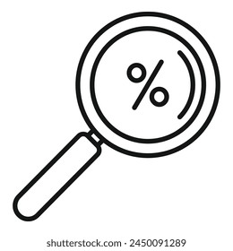 Search sales online icon outline vector. Online store market. Customer cash credit