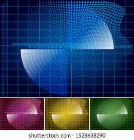 Search the scanning system. Color radar design.