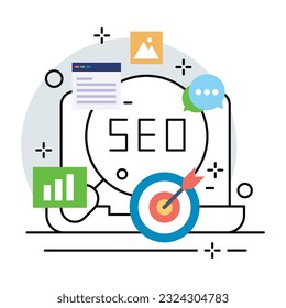 Search SEO illustration design. Vector design