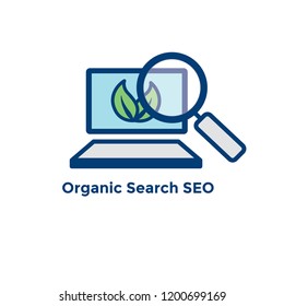 Search & SEO Web Header Hero Image Banner with organic growth, search, and locality ideas icon set