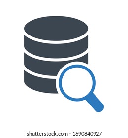 search server vector glyph color icon 