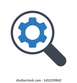 search setting glyph color vector icon