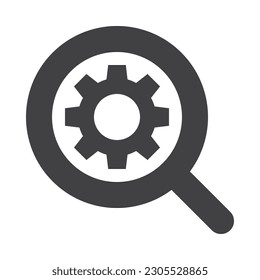 search setting icon with outlined and minimalist style use for ui and interface button