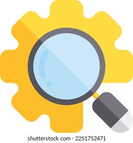Search Setting Icon. Pixel Perfect Icon suitable for any design
