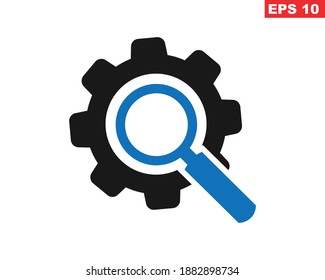 search setting icon simple vector illustration