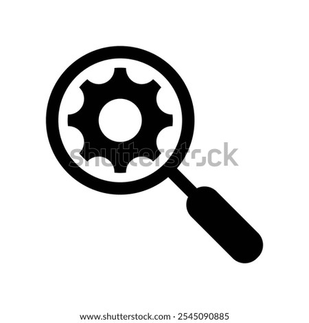 search settings icon vector analysis sign