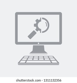 Search settings on computer desktop