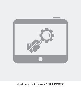 Search settings on tablet