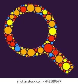 search shape vector design by color design