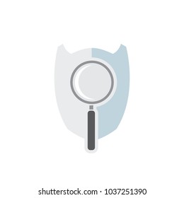 Search Shield Logo Icon Design