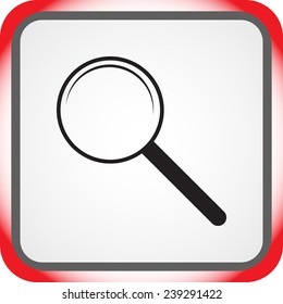 Search sign icon, vector illustration. Flat design style