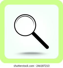 Search sign icon, vector illustration. Flat design style