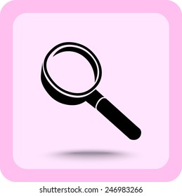 Search sign icon, vector illustration
