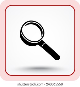 Search sign icon, vector illustration