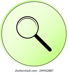 Search sign icon, vector illustration. Flat design style