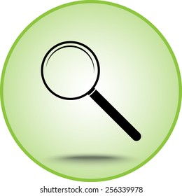 Search sign icon, vector illustration. Flat design style