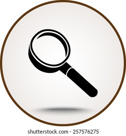 Search sign icon, vector illustration
