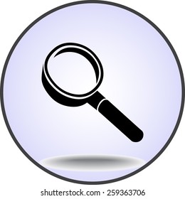 Search sign icon, vector illustration
