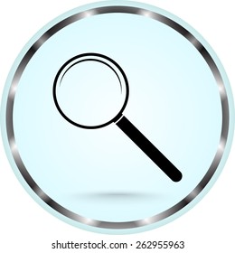 Search sign icon, vector illustration. Flat design style