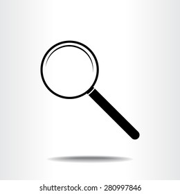 Search sign icon, vector illustration. Flat design style