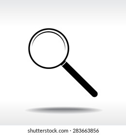 Search sign icon, vector illustration. Flat design style