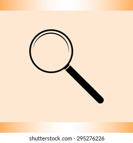 Search sign icon, vector illustration. Flat design style
