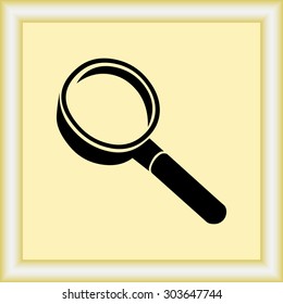 Search sign icon, vector illustration
