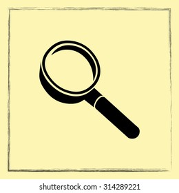 Search sign icon, vector illustration