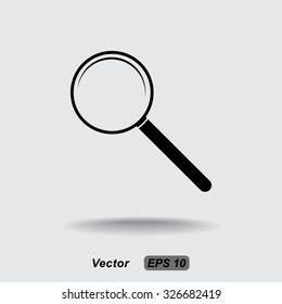 Search sign icon, vector illustration. Flat design style