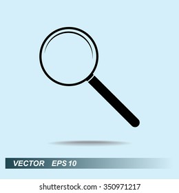 Search sign icon, vector illustration. Flat design style