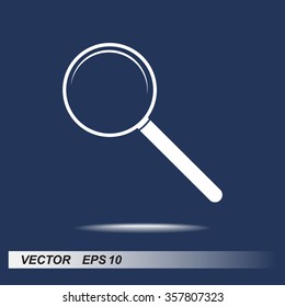 Search sign icon, vector illustration. Flat design style