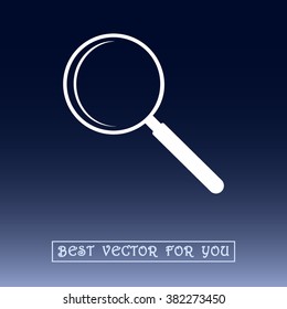 Search sign icon, vector illustration. Flat design style