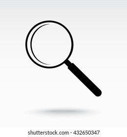 Search sign icon, vector illustration. Flat design style