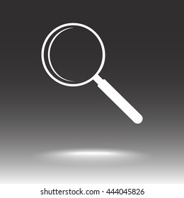 Search sign icon, vector illustration. Flat design style