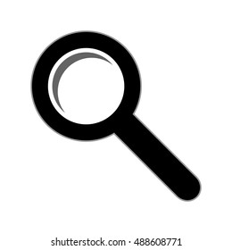 Search sign symbol on white backgroud. Vector illustration.