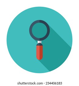 Search. Single flat color icon. Vector illustration.