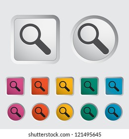 Search single icon. Vector illustration.