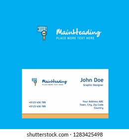 Search in smart phone  logo Design with business card template. Elegant corporate identity. - Vector
