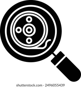 Search solid glyph vector illustration
