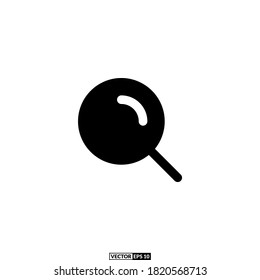 search solid icon, design inspiration vector template for interface