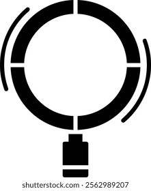 Search Solid Style Icon Design