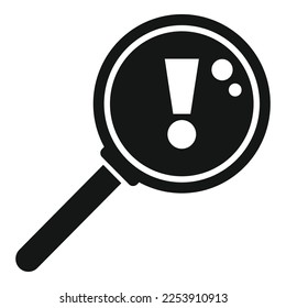 Search solution icon simple vector. Business problem. Idea work