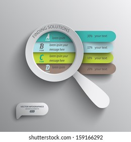 search for solutions / vector infographics