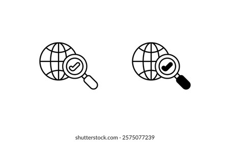 Search For Something icon design with white background stock illustration