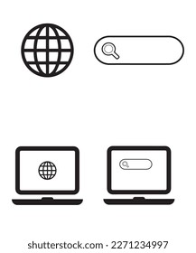 Buscar algo en el icono web.