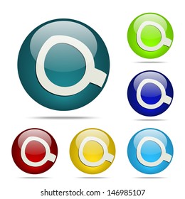 Search Sphere button / icon