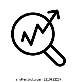 Search Stats Icon Vector Symbol Design Illustration