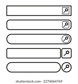 Search strings in flat style. Web search concept. Vector illustration.